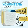 Громкоговоритель экскурсионный рупор мегафон с микрофоном