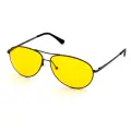 Очки для водителей SPG Comfort AD067, без диоптрий, цвет оправы: серо-черный, цвет линз: желтый