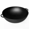 Сковорода-вок Гардарика Чугун, 30 см, с антипригарным покрытием, круглая
