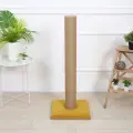 Когтеточка для кошек IvPet Столбик большой, 103*40, Джут, микровелюр, IvPetRoom, горчичный