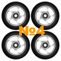 Комплект колёс для лыжероллеров 100х24 мм каучук №4 Myname