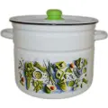 Кастрюля Appetite Свежая зелень эмалированная цилиндрическая 9,0л (1с200с)