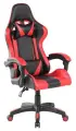 Кресло геймерское Helmi HL-G05 Effect, экокожа черная/красная, 2 подушки