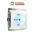 Розетка с подсветкой Werkel W1171401 белый IP20