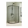 Душевой уголок GuteWetter GWMPKB018RB 115x90x200 см, цвет фурнитуры черный матовый, цвет стекла бесцветный, стекло закаленное 6 мм, открывание двери левое/правое 4698031922963