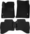 Автомобильные коврики EVA с 3D бортиками для CITROEN C1 (I) рестайлинг / Ситроен С1 / 2008-2012 + подпятник + 2 логотипа