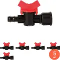 Кран для капельного полива Masterprof / Мастерпроф с наружной резьбой, пластиковый, 1/2дюйма / капельный полив (комплект из 5 шт)