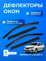 Дефлекторы окон RENAULT LOGAN II (2012-2022) седан / Рено Логан