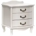 Тумба прикроватная PRIME Джульетта, 3 выдвижных ящика, молочный дуб