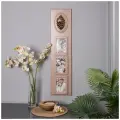 Настенная деревянная рамка Bogacho Виладже с декором винограда из мрамора для фотографий формата А6 10х15 см