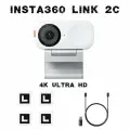 Веб-камера Insta360 link 2c 4K Ultra HD и HDR, Размер сенсора: 1/2″ белая