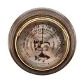 Барометр настенный механический домашний смич БМ1 рыбак массив дерева диаметр 17см