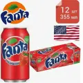 Газированный напиток Fanta Strawberry/Фанта Клубника 355 мл* 12 шт (США)