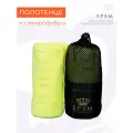 Полотенце S.P.S.M SPSM, 73x35 см, для фитнеса, лимонное, из микрофибры