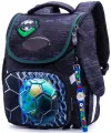 Ранец школьный для мальчика 15 л с анатомической спинкой SkyName (СкайНейм) с брелоком-часы