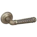 Ручка дверная межкомнатная на круглой розетке раздельная R. SM58. LORD (LORD SM) MAB-6 темная бронза