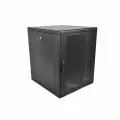 ЦМО Шкаф телекоммуникационный настенный разборный 12U (600 x 650) съемные стенки, дверь стекло, цвет черный (ШР