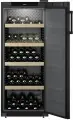 Винный шкаф однокамерный Liebherr WSbl 4601 вместимость: 166 бутылок, черный