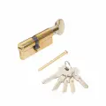 Личинка замка двери (цилиндровый механизм) 71 мм KALE 164 BM/71 26х10х35M латунь вертушка ключ