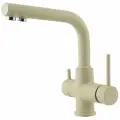 Смеситель для кухни Lemark Comfort LM3061PBG с подключением к фильтру питьевой воды, цвет: бежевый