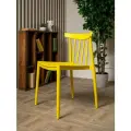 Стул садовый Royal Family KAI из пластика, желтый
