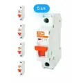Автоматический выключатель TDM Electric ВА47-29 1P 10А характеристика C (комплект из 5 шт.)
