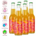 Напиток газированный Тоник питьевой грейпфрут без сахара / Lemonardo Grapefruit Tonic, стеклянная бутылка 330 мл. 6шт.