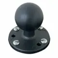 Крепление на погрузчик, шарнир 1.5 дюйм, круглое основание / 1,5 metal rotating head with round base