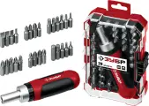 Набор отверток ЗУБР Мастер 29 шт с реверсивной отверткой и битами из CrV стали