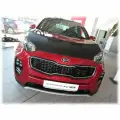 Кожаный Дефлектор Капота для KIA SPORTAGE 4 (Киа Спортаж) 2016-2020
