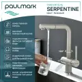 Смеситель для кухни с выдвижным изливом Paulmark SERPENTINE бежевый, с подключением фильтра питьевой воды, Se213222-BE