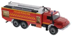 Модель пожарной машины Mercedes-Benz Zetros 1:50, 28 см, металл