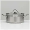 Кастрюля, 3 л, d-21,5 см, h-9,5 см, тройное дно, индукция
