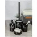 Набор для ванной комнаты аксессуары принадлежности комплект BATH PLUS BAIN NOIR SET4 керамика