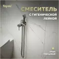 Гигиенический душ Teymi Lina T10229 со смесителем, встраиваемый, хром, стальной, скрытого монтажа