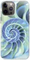 Силиконовый чехол на Apple iPhone 12 Pro Max / Эпл Айфон 12 Про Макс с рисунком Синяя спираль