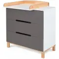 Комод пеленальный Rant INDY, 3 ящика, Moon Grey, 84 см