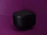 Унитаз подвесной Ceramica Nova Ulma CN4006TMB безободковый, с крышкой микролифт, черный матовый