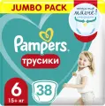 Подгузники-трусики Pampers Pants Экстра Лардж (15+ кг), 38 шт.