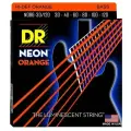 DR NOB6-30/120 HI-DEF NEON струны для 6-струнной бас гитары с люминесцентным покрытием оранжев