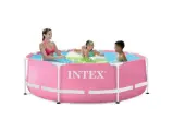 Каркасный бассейн Pink Metal Frame 244х76см, Intex 28290