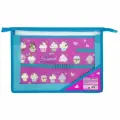 Папка для труда Brauberg А4, 2 отделения, пластик, молния сверху, органайзер, Cup Cakes (229134)