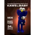 Игрушка Kaws Take with Baby, винил, коллекционный, синий, высота 34 см