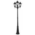 Светильник садово-парковый Feron 6215/PL6215 столб 3*100W E27 230V, черный