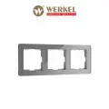 Рамка на 3 поста Acrylic Werkel W0032704, акрил, в цвете графит
