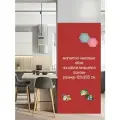 Самоклеящаяся магнитно-меловая доска UNIWALL 120 х 200 см, томат