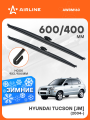 Щетки стеклоочистителя для Hyundai Tucson JM (2004-) 600/400мм 2 шт / Дворники автомобильные Хендай Туксон AIRLINE AWBM160