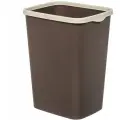 Мусорное ведро с фиксатором Tandem, 9л, шоколадный/слоновая кость