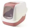 SAVIC NESTOR 56 см х 39 см х 38,5 см туалет для кошек закрытый белый, пыльно-розовый