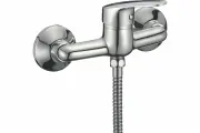 Смеситель для душа Milardo Simp, латунь, цвет хром, вертикальный монтаж